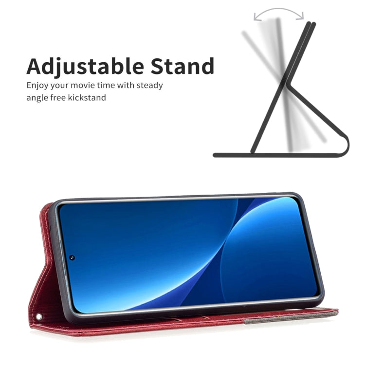 For Xiaomi 12 Pro Prismatic Invisible Magnetic Leather Phone Case