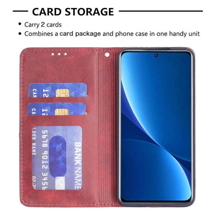 For Xiaomi 12 Pro Prismatic Invisible Magnetic Leather Phone Case