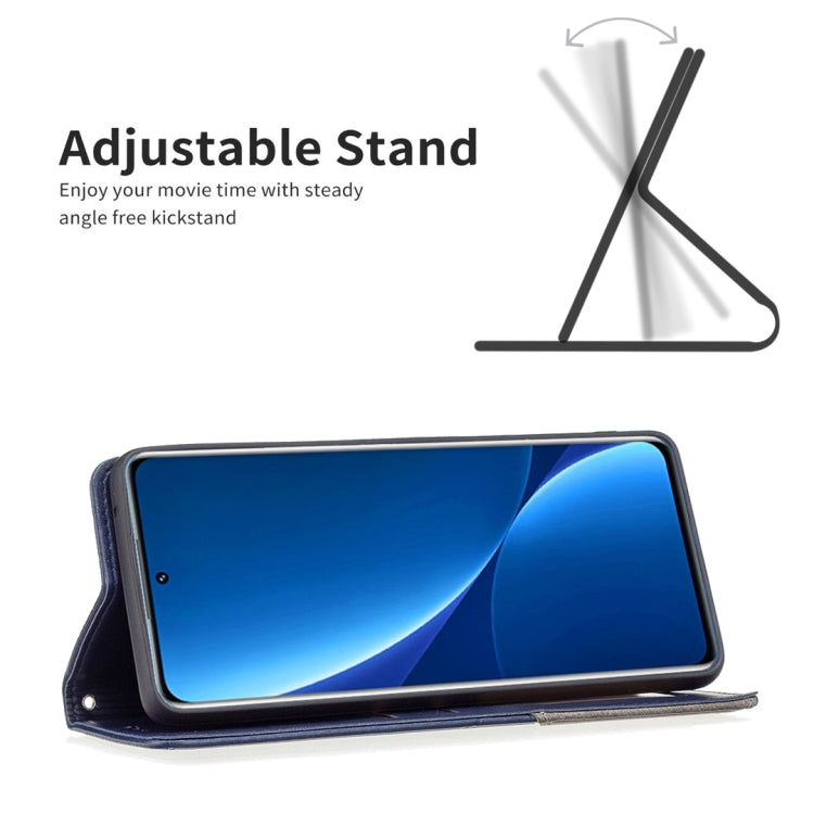 For Xiaomi 12 Pro Prismatic Invisible Magnetic Leather Phone Case