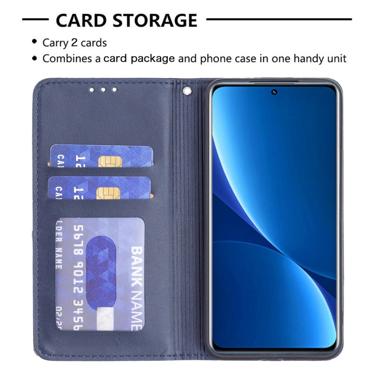 For Xiaomi 12 Pro Prismatic Invisible Magnetic Leather Phone Case