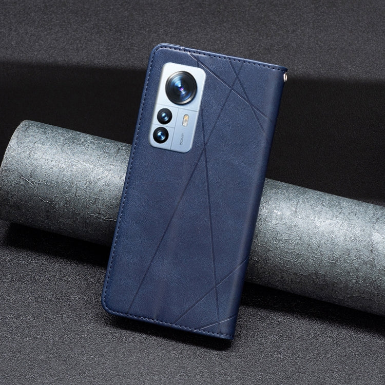 For Xiaomi 12 Pro Prismatic Invisible Magnetic Leather Phone Case