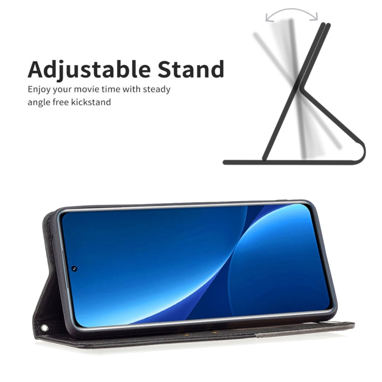 For Xiaomi 12 Pro Prismatic Invisible Magnetic Leather Phone Case
