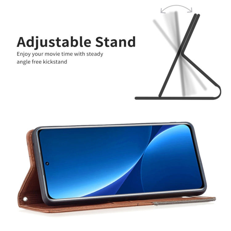 For Xiaomi 12 Pro Prismatic Invisible Magnetic Leather Phone Case