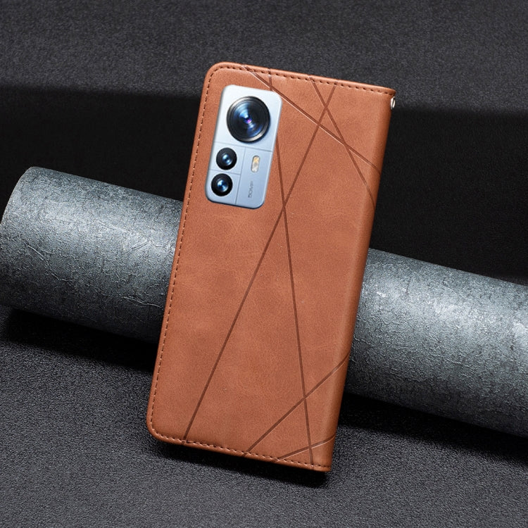 For Xiaomi 12 Pro Prismatic Invisible Magnetic Leather Phone Case