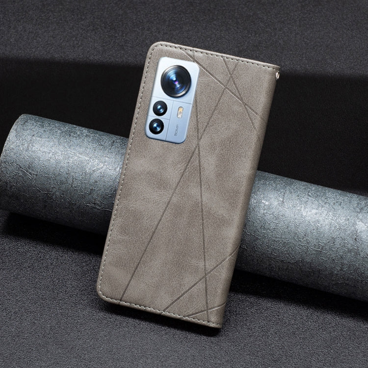 For Xiaomi 12 Pro Prismatic Invisible Magnetic Leather Phone Case