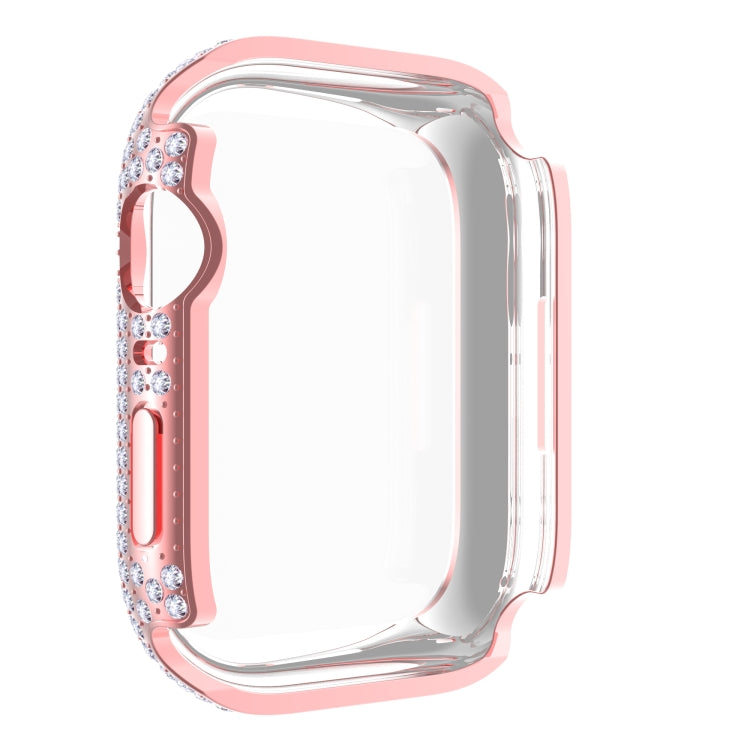 Diamond PC + Tempered Glass Watch Case For Apple Watch Series 8 / 7 45mm