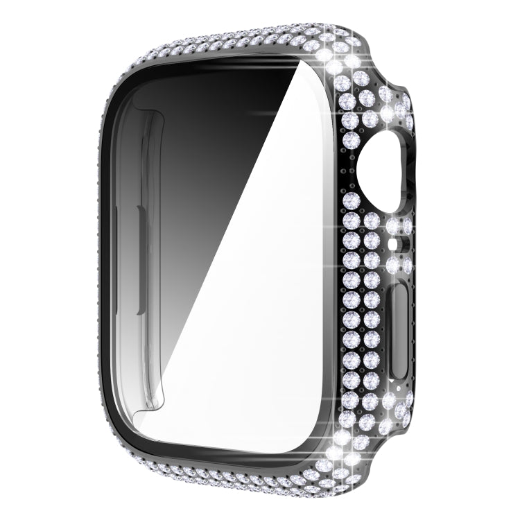 Diamond PC + Tempered Glass Watch Case For Apple Watch Series 8 / 7 45mm
