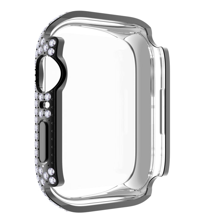 Diamond PC + Tempered Glass Watch Case For Apple Watch Series 8 / 7 45mm