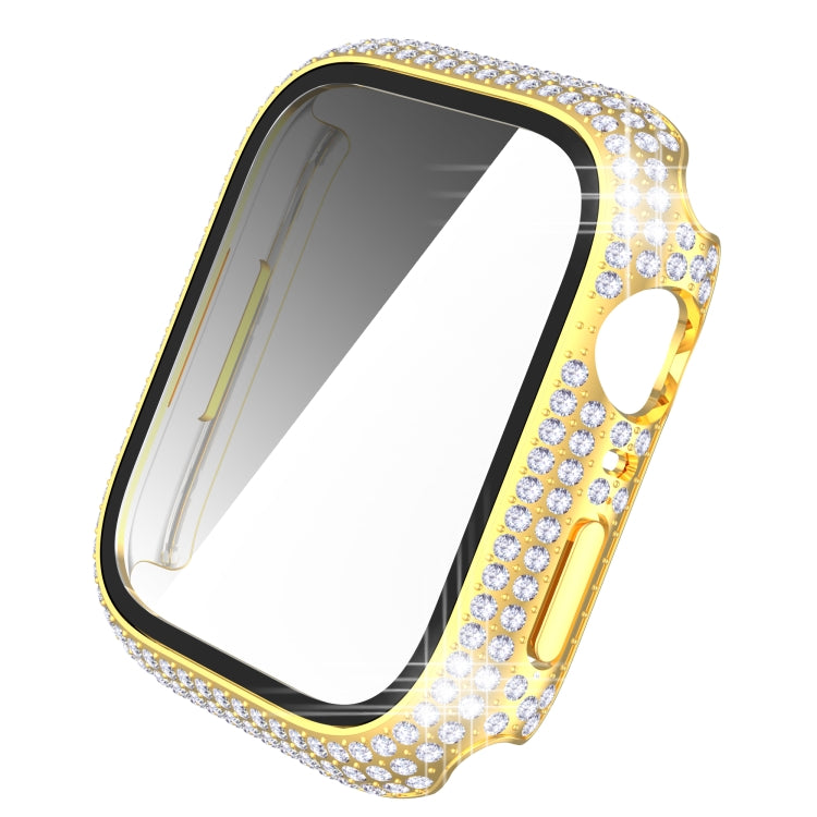 Diamond PC + Tempered Glass Watch Case For Apple Watch Series 8 / 7 45mm