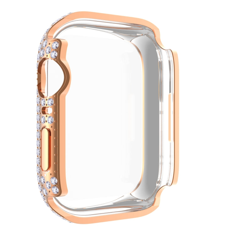 Diamond PC + Tempered Glass Watch Case For Apple Watch Series 8 / 7 45mm