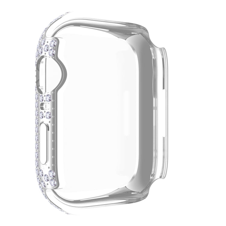 Diamond PC + Tempered Glass Watch Case For Apple Watch Series 8 / 7 45mm