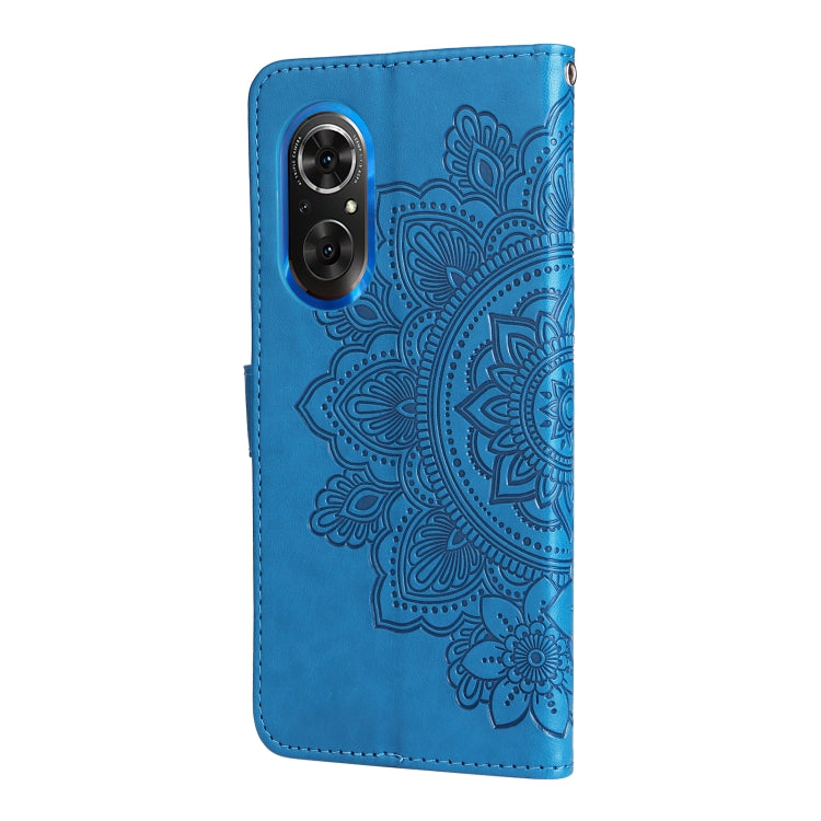 For Honor 50 SE / Huawei nova 9 SE 7-petal Flowers Embossed Flip Leather Phone Case