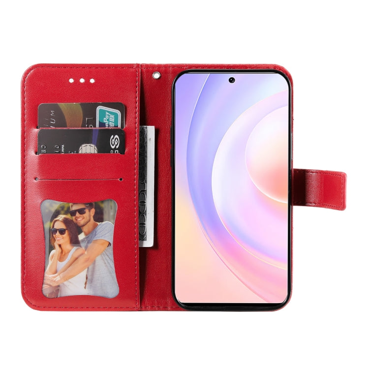 For Honor 50 SE / Huawei nova 9 SE 7-petal Flowers Embossed Flip Leather Phone Case