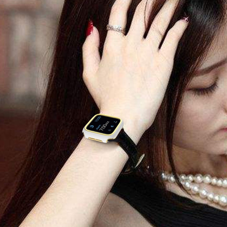 Two-color Electroplating PC Watch Case For Apple Watch Series 6&SE&5&4 40mm