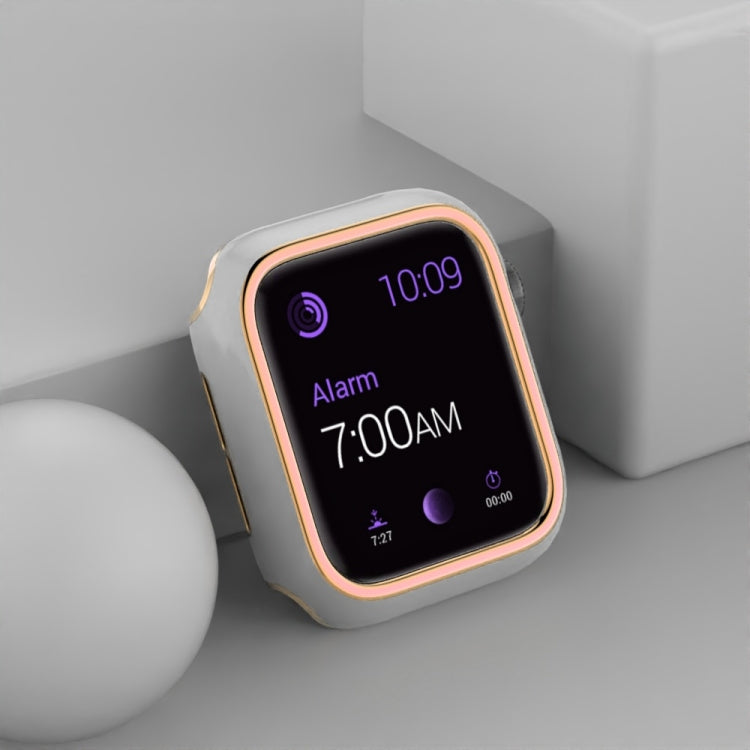 Two-color Electroplating PC Watch Case For Apple Watch Series 6&SE&5&4 40mm