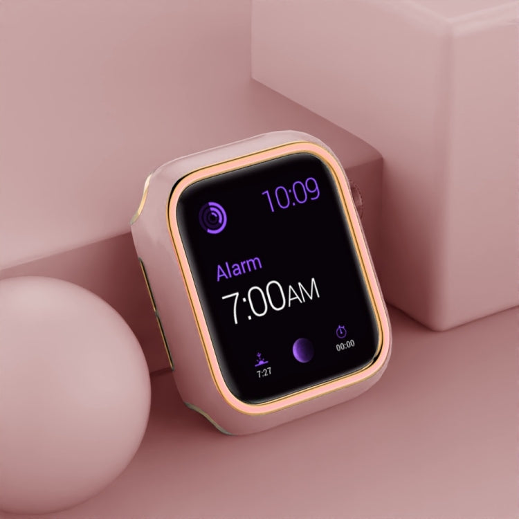 Two-color Electroplating PC Watch Case For Apple Watch Series 6&SE&5&4 40mm