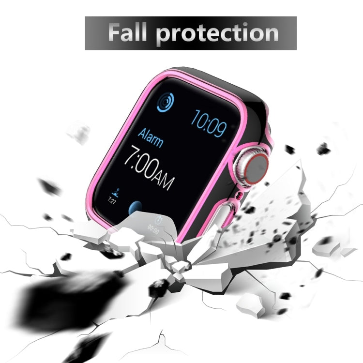 Two-color Electroplating PC Watch Case For Apple Watch Series 6&SE&5&4 40mm
