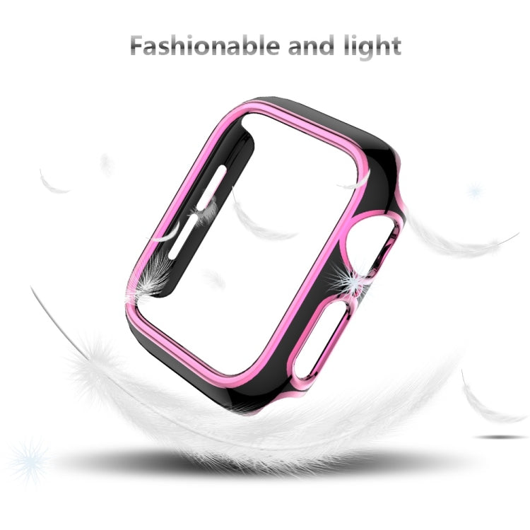 Two-color Electroplating PC Watch Case For Apple Watch Series 6&SE&5&4 40mm