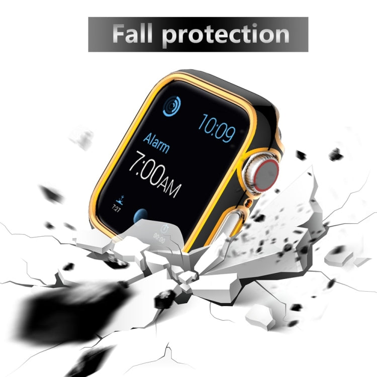 Two-color Electroplating PC Watch Case For Apple Watch Series 6&SE&5&4 40mm