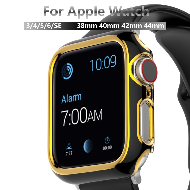 Two-color Electroplating PC Watch Case For Apple Watch Series 6&SE&5&4 40mm