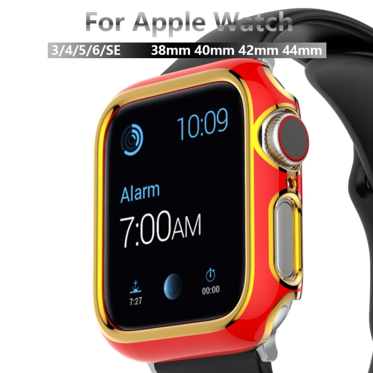Two-color Electroplating PC Watch Case For Apple Watch Series 6&SE&5&4 40mm