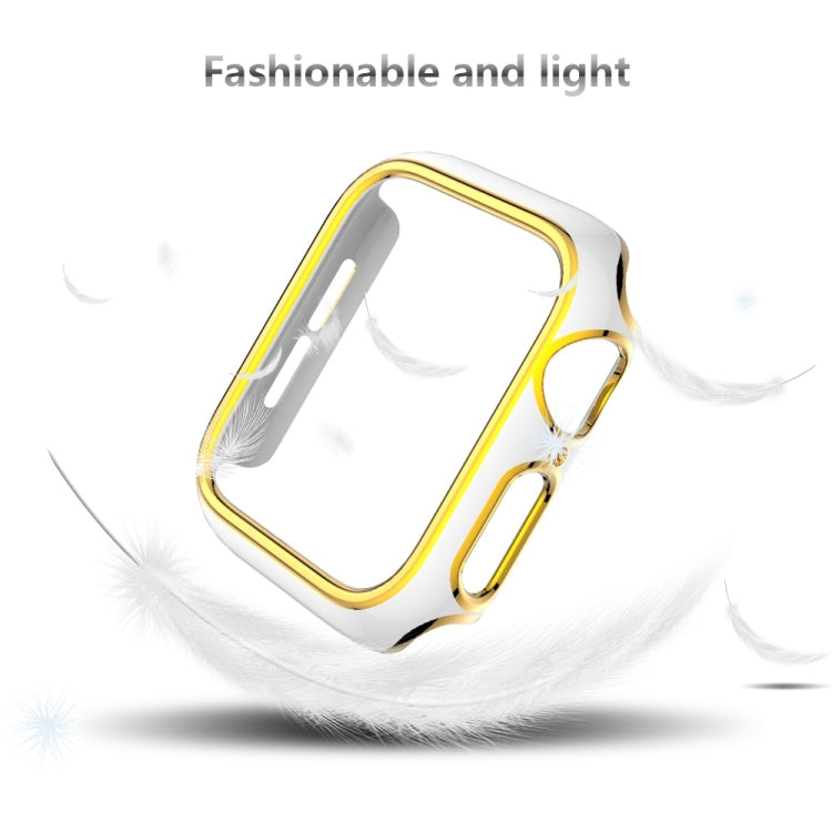 Two-color Electroplating PC Watch Case For Apple Watch Series 6&SE&5&4 44mm