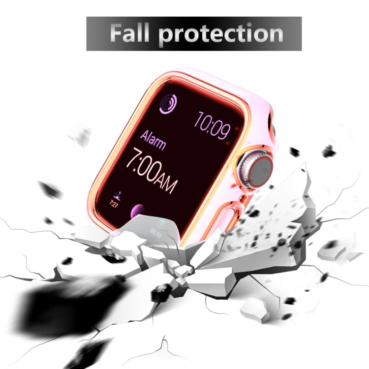 Two-color Electroplating PC Watch Case For Apple Watch Series 6&SE&5&4 44mm