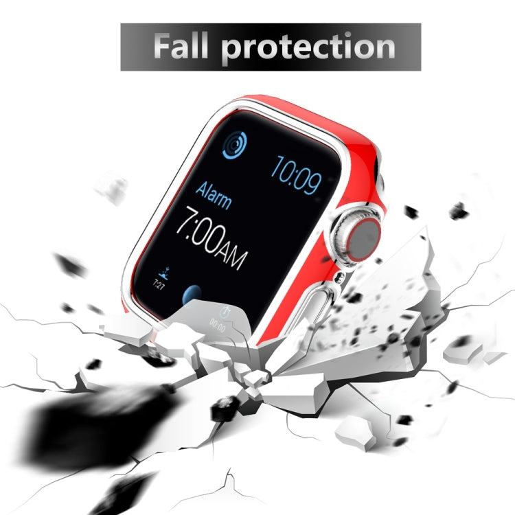 Two-color Electroplating PC Watch Case For Apple Watch Series 6&SE&5&4 44mm