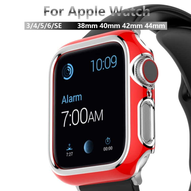 Two-color Electroplating PC Watch Case For Apple Watch Series 6&SE&5&4 44mm