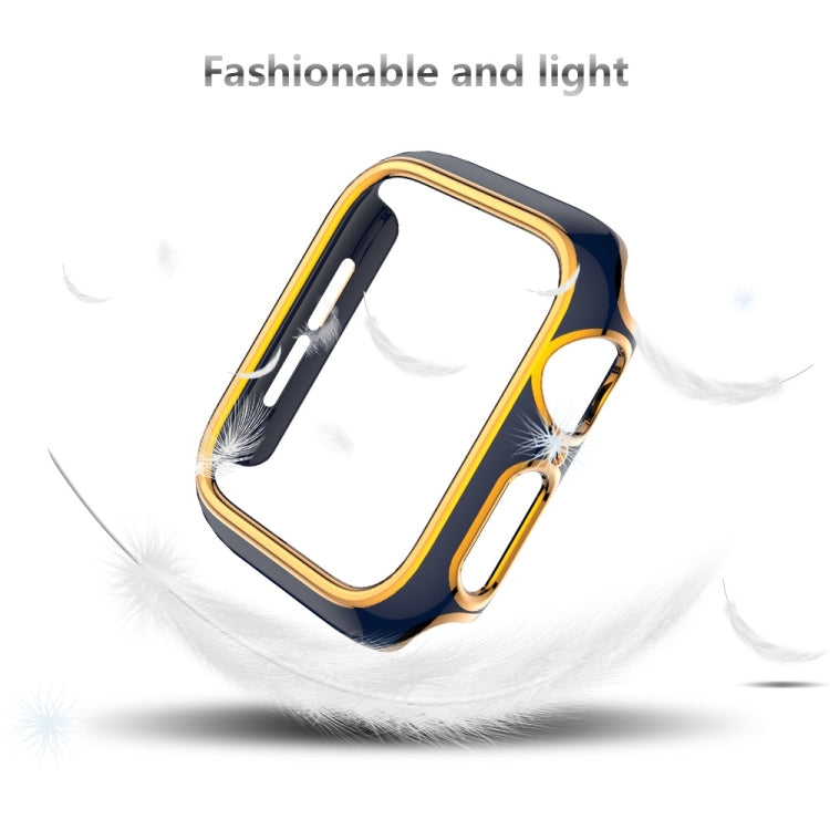 Two-color Electroplating PC Watch Case For Apple Watch Series 6&SE&5&4 44mm