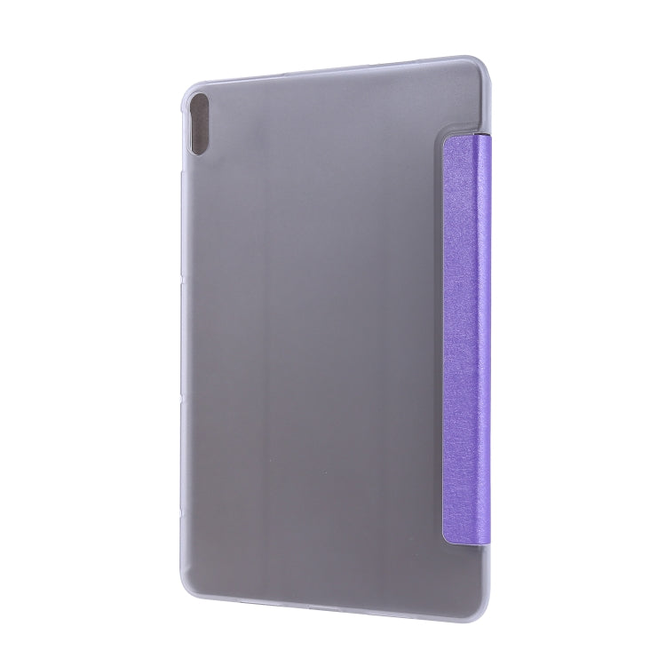 For Huawei MatePad Pro 10.8 inch Silk Texture Horizontal Flip Leather Case with Three-folding Holder
