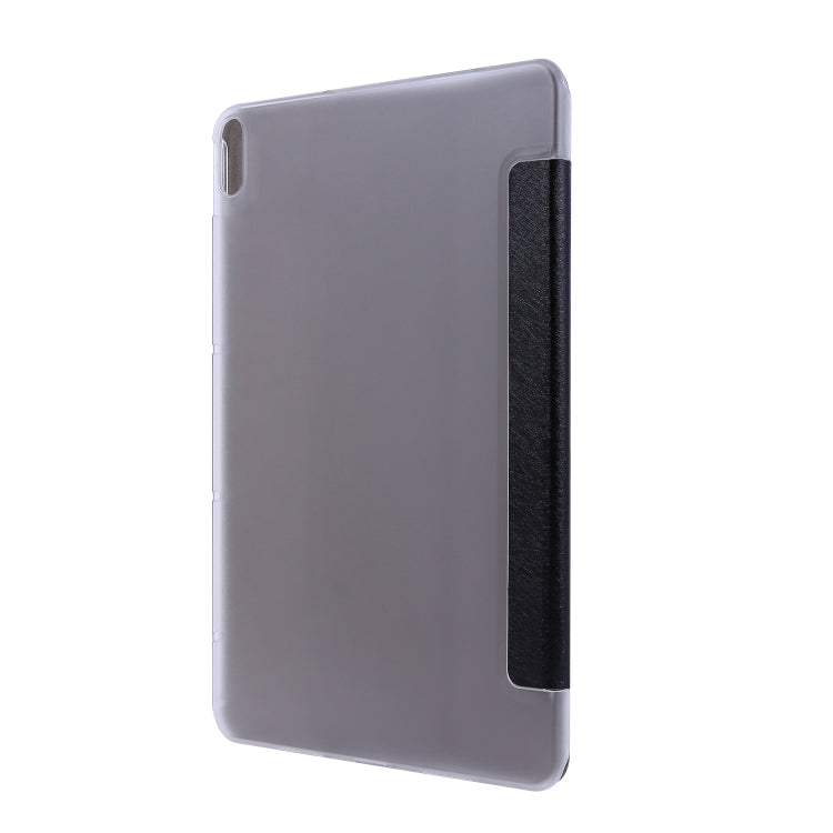 For Huawei MatePad Pro 10.8 inch Silk Texture Horizontal Flip Leather Case with Three-folding Holder