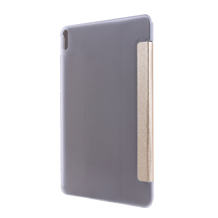 For Huawei MatePad Pro 10.8 inch Silk Texture Horizontal Flip Leather Case with Three-folding Holder