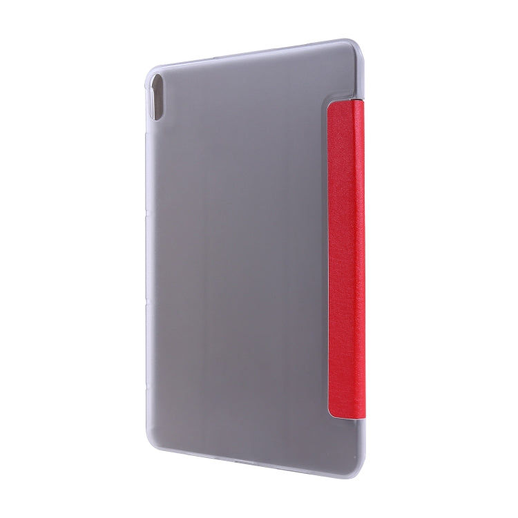 For Huawei MatePad Pro 10.8 inch Silk Texture Horizontal Flip Leather Case with Three-folding Holder