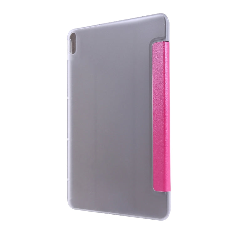 For Huawei MatePad Pro 10.8 inch Silk Texture Horizontal Flip Leather Case with Three-folding Holder
