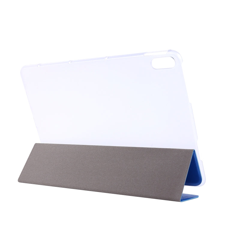 For Huawei MatePad Pro 10.8 inch Silk Texture Horizontal Flip Leather Case with Three-folding Holder