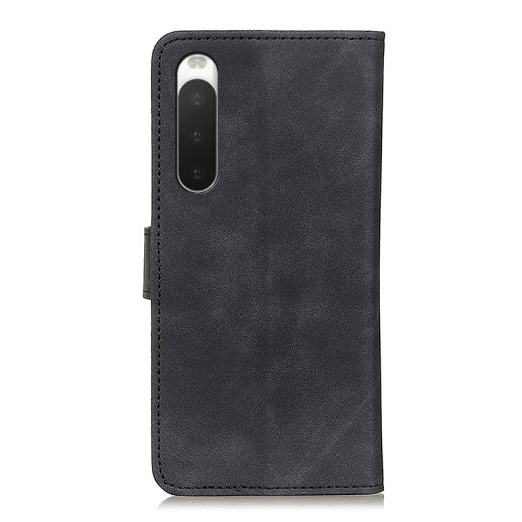 For Sony Xperia 10 IV KHAZNEH Retro Texture Horizontal Flip Leather Phone Case