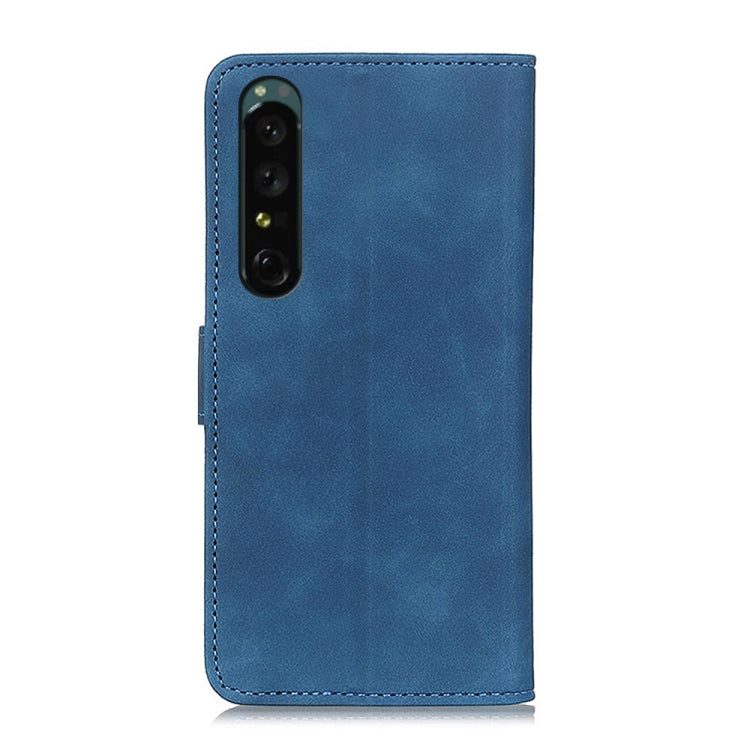 For Sony Xperia I  IV KHAZNEH Retro Texture Horizontal Flip Leather Phone Case