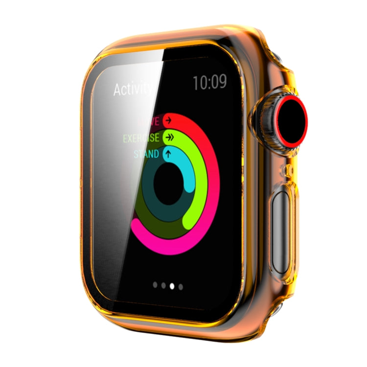 Translucent PC+Tempered Glass Watch Case For Apple Watch Series 6&SE&5&4 40mm