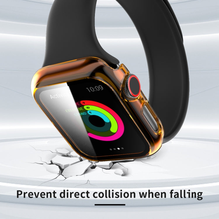 Translucent PC+Tempered Glass Watch Case For Apple Watch Series 6&SE&5&4 40mm