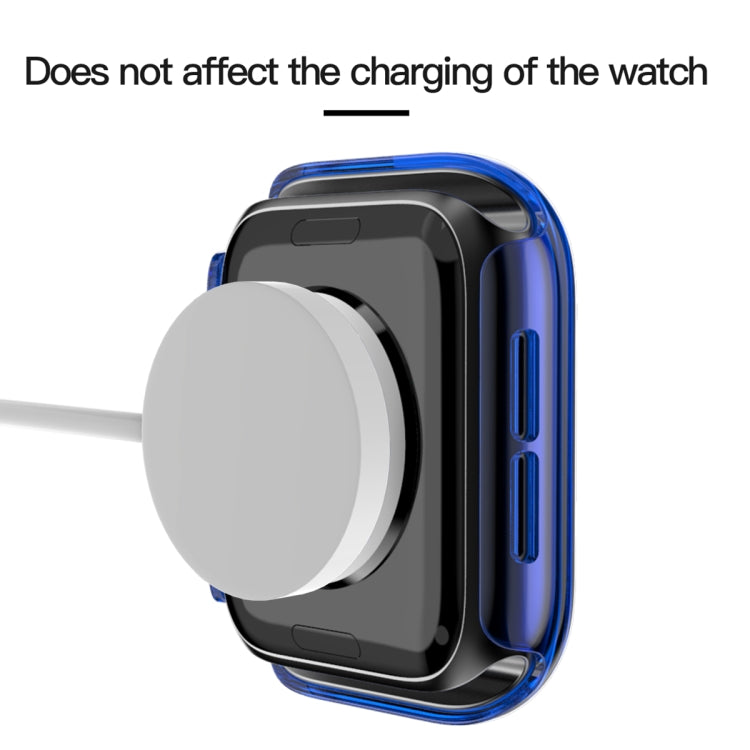 Translucent PC+Tempered Glass Watch Case For Apple Watch Series 6&SE&5&4 40mm
