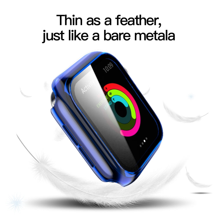 Translucent PC+Tempered Glass Watch Case For Apple Watch Series 6&SE&5&4 40mm