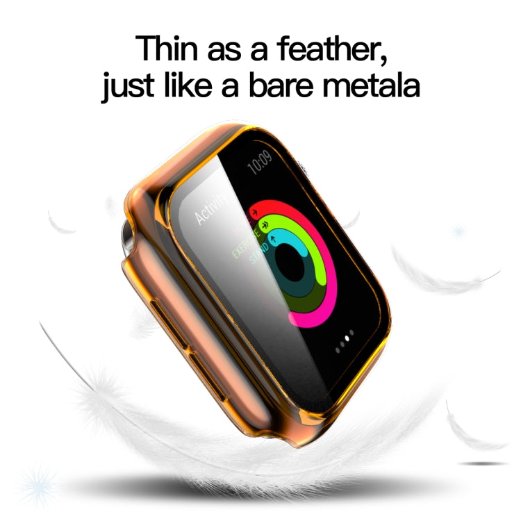 Translucent PC+Tempered Glass Watch Case For Apple Watch Series 6&SE&5&4 44mm