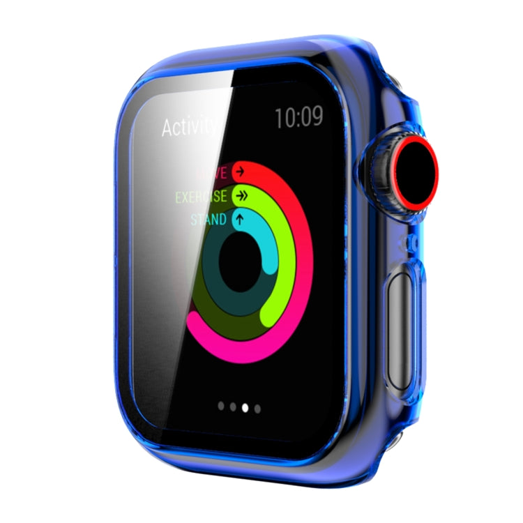 Translucent PC+Tempered Glass Watch Case For Apple Watch Series 6&SE&5&4 44mm
