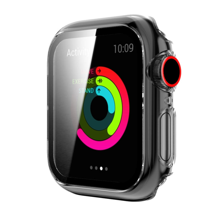 Translucent PC+Tempered Glass Watch Case For Apple Watch Series 6&SE&5&4 44mm