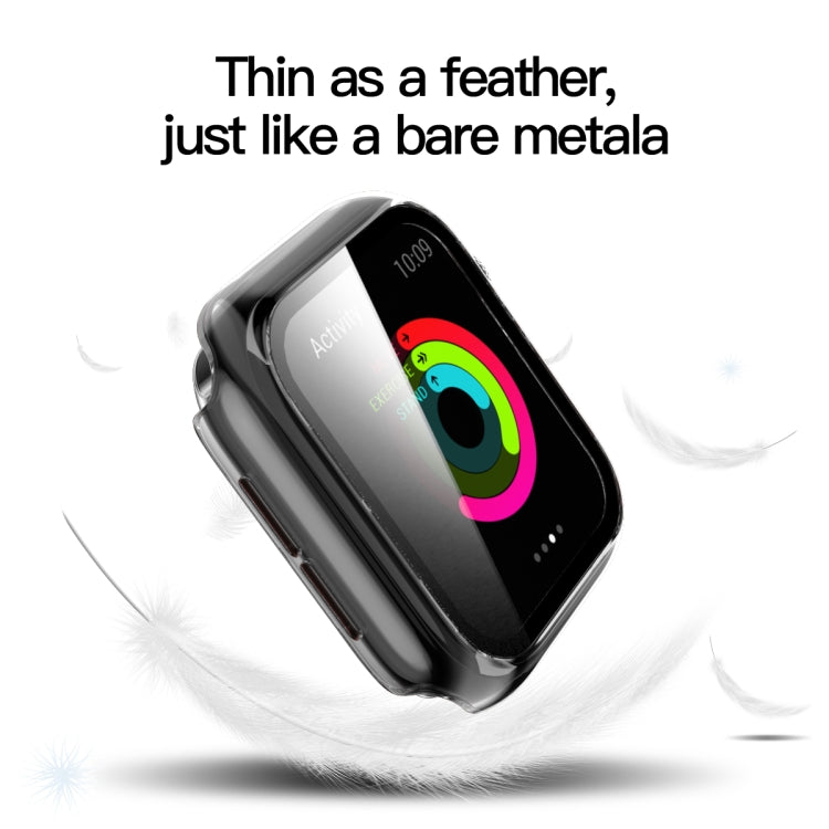Translucent PC+Tempered Glass Watch Case For Apple Watch Series 6&SE&5&4 44mm