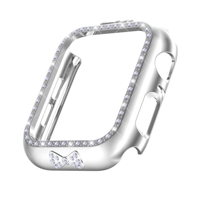 Bow-knot Diamond PC Watch Case For Apple Watch Series 6&SE&5&4 44mm