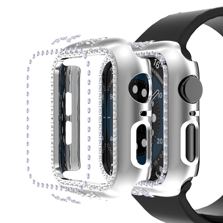 Bow-knot Diamond PC Watch Case For Apple Watch Series 6&SE&5&4 44mm