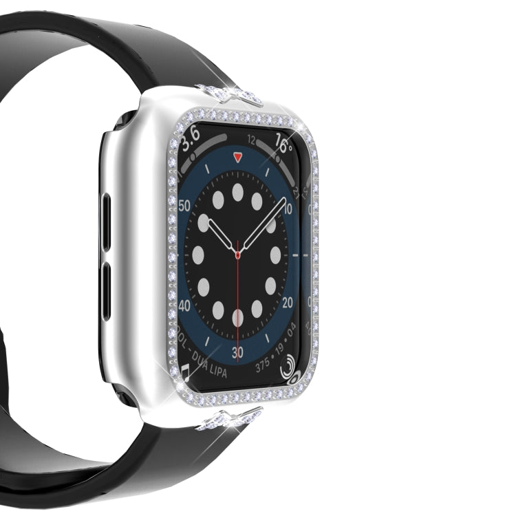 Bow-knot Diamond PC Watch Case For Apple Watch Series 6&SE&5&4 44mm
