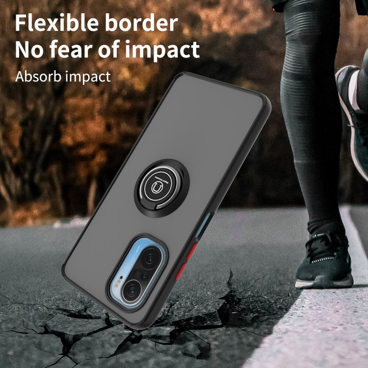 For Xiaomi Redmi K40 Q Shadow 1 Series TPU + PC Phone Case with Ring Holder